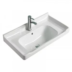 Раковина мебельная Comforty Overbuild 61х47,5 Белый глянцевый 4139755