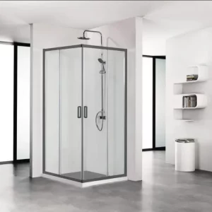 Душевой уголок Aquatek Ari 90х90 Черный / Прозрачное AQ ARI KV09020BL