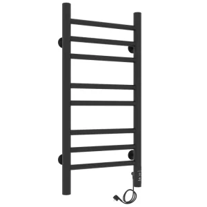 Полотенцесушитель электрический Laris Лаванда П8 70х30 правый Черный матовый 73207625
