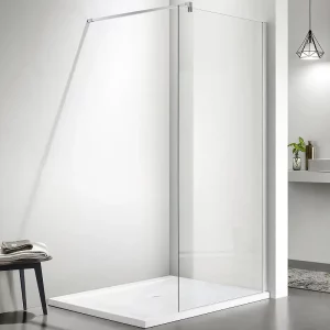 Душевая перегородка Aquatek Walk in 120 с держателем Хром / Прозрачное AQNAR6310-120