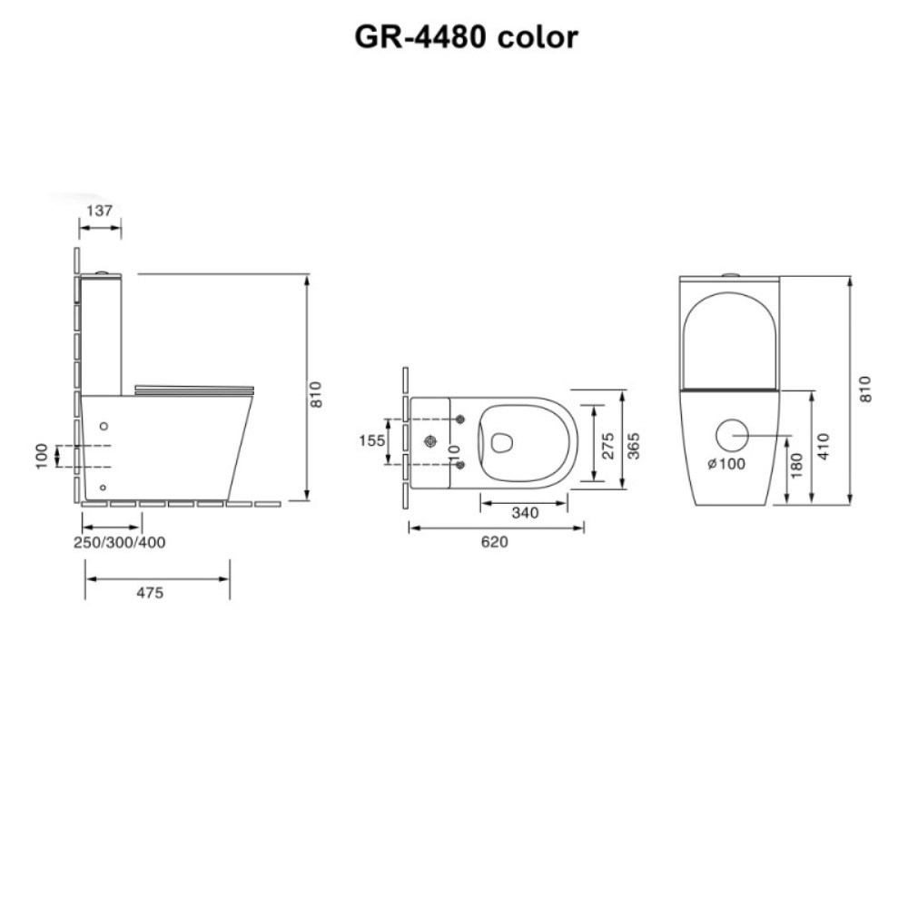 Унитаз-компакт Grossman Color с сиденьем микролифт Черный матовый GR-4480BMS Унитаз-компакт Grossman Color с сиденьем микролифт Черный матовый GR-4480BMS — изображение 8