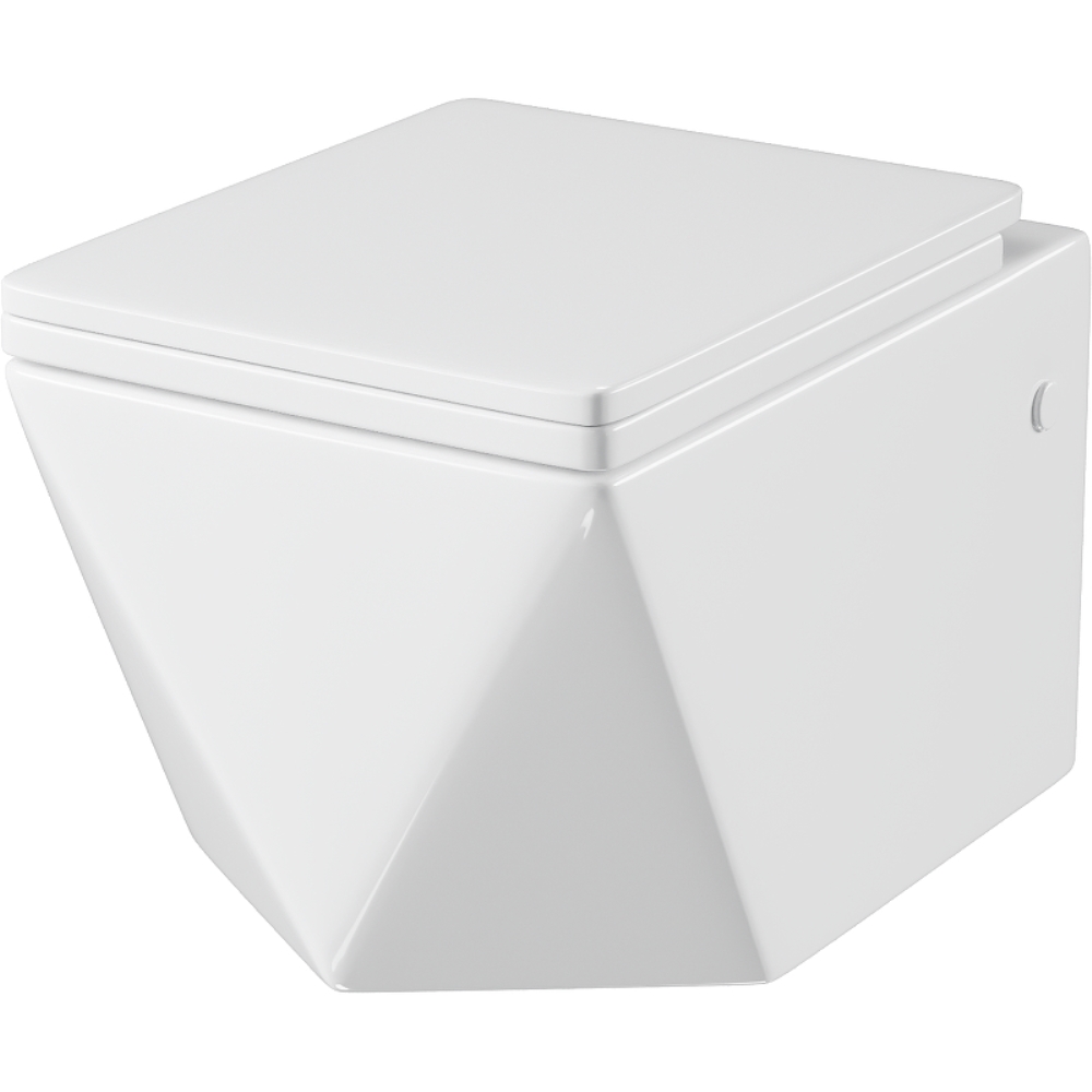 Унитаз подвесной Grossman Cristal с сиденьем микролифт Белый глянцевый GR-4481 Унитаз подвесной Grossman Cristal с сиденьем микролифт Белый глянцевый GR-4481